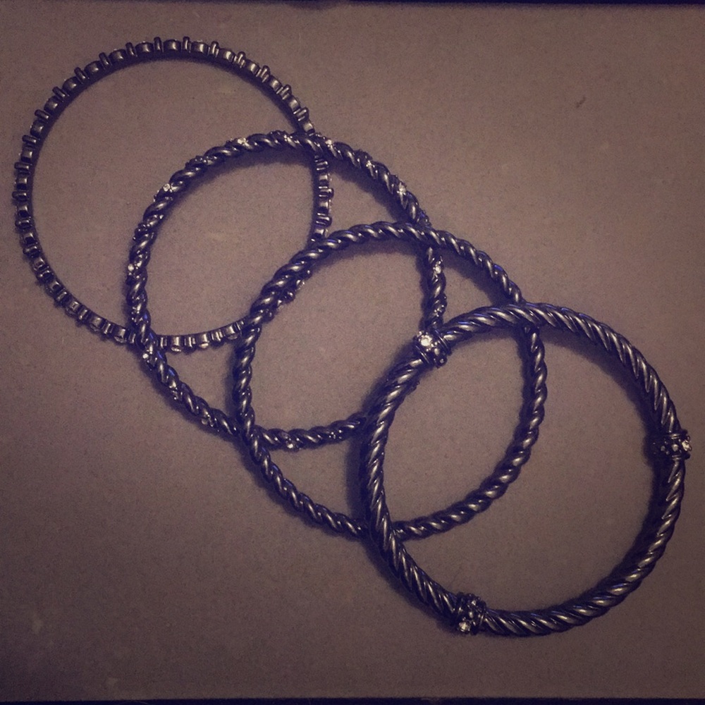 Hematite bangles